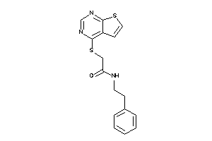 N-phenethyl-2-(thieno[2,3-d]pyrimidin-4-ylthio)acetamide