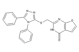 2-[[(4,5-diphenyl-1,2,4-triazol-3-yl)thio]methyl]-3H-furo[2,3-d]pyrimidin-4-one