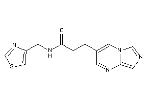 Image of 3-imidazo[1,5-a]pyrimidin-3-yl-N-(thiazol-4-ylmethyl)propionamide