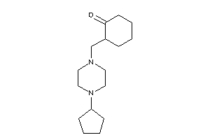 2-[(4-cyclopentylpiperazino)methyl]cyclohexanone