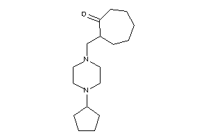 2-[(4-cyclopentylpiperazino)methyl]cycloheptanone