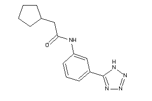 2-cyclopentyl-N-[3-(1H-tetrazol-5-yl)phenyl]acetamide