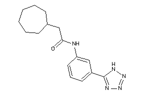 2-cycloheptyl-N-[3-(1H-tetrazol-5-yl)phenyl]acetamide