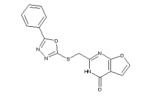 2-[[(5-phenyl-1,3,4-oxadiazol-2-yl)thio]methyl]-3H-furo[2,3-d]pyrimidin-4-one