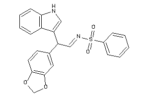 N-[2-(1,3-benzodioxol-5-yl)-2-(1H-indol-3-yl)ethylidene]benzenesulfonamide
