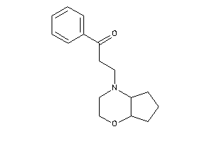 3-(3,4a,5,6,7,7a-hexahydro-2H-cyclopenta[b][1,4]oxazin-4-yl)-1-phenyl-propan-1-one