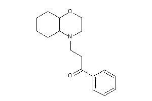 3-(2,3,4a,5,6,7,8,8a-octahydrobenzo[b][1,4]oxazin-4-yl)-1-phenyl-propan-1-one