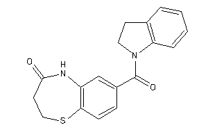 7-(indoline-1-carbonyl)-3,5-dihydro-2H-1,5-benzothiazepin-4-one