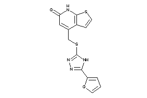 4-[[[5-(2-furyl)-4H-1,2,4-triazol-3-yl]thio]methyl]-7H-thieno[2,3-b]pyridin-6-one
