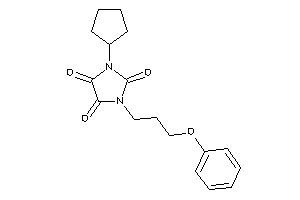 1-cyclopentyl-3-(3-phenoxypropyl)imidazolidine-2,4,5-trione