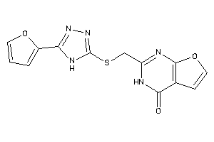 2-[[[5-(2-furyl)-4H-1,2,4-triazol-3-yl]thio]methyl]-3H-furo[2,3-d]pyrimidin-4-one