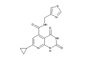 7-cyclopropyl-2,4-diketo-N-(thiazol-4-ylmethyl)-1H-pyrido[2,3-d]pyrimidine-5-carboxamide