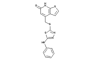 4-[[(5-anilino-1,3,4-thiadiazol-2-yl)thio]methyl]-7H-thieno[2,3-b]pyridin-6-one