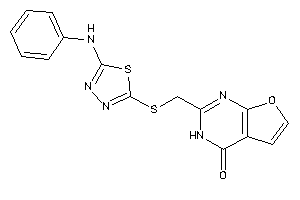 2-[[(5-anilino-1,3,4-thiadiazol-2-yl)thio]methyl]-3H-furo[2,3-d]pyrimidin-4-one