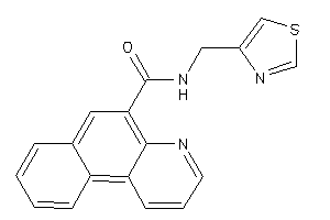 N-(thiazol-4-ylmethyl)benzo[f]quinoline-5-carboxamide