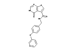 4-keto-N-[4-(3-pyridyloxy)benzyl]-3H-furo[2,3-d]pyrimidine-5-carboxamide