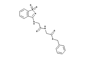 2-[[2-[(1,1-diketo-1,2-benzothiazol-3-yl)amino]acetyl]amino]acetic Acid Benzyl Ester