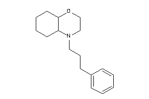 4-(3-phenylpropyl)-2,3,4a,5,6,7,8,8a-octahydrobenzo[b][1,4]oxazine