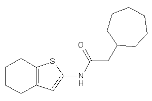 2-cycloheptyl-N-(4,5,6,7-tetrahydrobenzothiophen-2-yl)acetamide