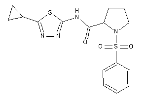 1-besyl-N-(5-cyclopropyl-1,3,4-thiadiazol-2-yl)pyrrolidine-2-carboxamide