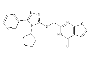 2-[[(4-cyclopentyl-5-phenyl-1,2,4-triazol-3-yl)thio]methyl]-3H-furo[2,3-d]pyrimidin-4-one