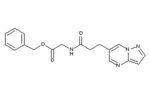 2-(3-pyrazolo[1,5-a]pyrimidin-6-ylpropanoylamino)acetic Acid Benzyl Ester