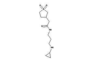 N-[3-(cyclopropylamino)propyl]-2-(1,1-diketothiolan-3-yl)acetamide