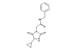 N-benzyl-2-(4-cyclopropyl-2,5-diketo-imidazolidin-1-yl)acetamide