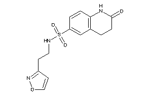 N-(2-isoxazol-3-ylethyl)-2-keto-3,4-dihydro-1H-quinoline-6-sulfonamide