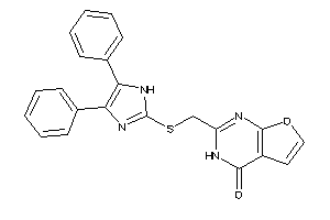 2-[[(4,5-diphenyl-1H-imidazol-2-yl)thio]methyl]-3H-furo[2,3-d]pyrimidin-4-one