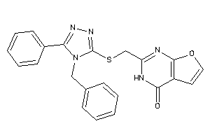 2-[[(4-benzyl-5-phenyl-1,2,4-triazol-3-yl)thio]methyl]-3H-furo[2,3-d]pyrimidin-4-one