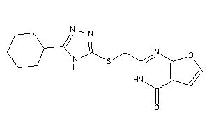 2-[[(5-cyclohexyl-4H-1,2,4-triazol-3-yl)thio]methyl]-3H-furo[2,3-d]pyrimidin-4-one