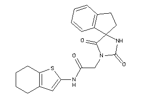 2-(2,5-diketospiro[imidazolidine-4,1'-indane]-1-yl)-N-(4,5,6,7-tetrahydrobenzothiophen-2-yl)acetamide