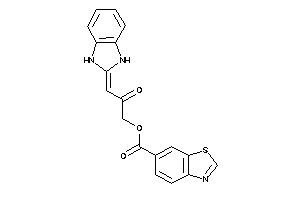 Image of 1,3-benzothiazole-6-carboxylic Acid [3-(1,3-dihydrobenzimidazol-2-ylidene)-2-keto-propyl] Ester