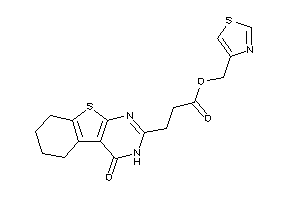 3-(4-keto-5,6,7,8-tetrahydro-3H-benzothiopheno[2,3-d]pyrimidin-2-yl)propionic Acid Thiazol-4-ylmethyl Ester