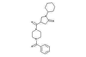 4-(4-benzoylpiperazine-1-carbonyl)-1-cyclohexyl-2-pyrrolidone