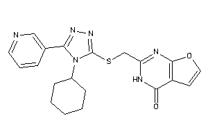 2-[[[4-cyclohexyl-5-(3-pyridyl)-1,2,4-triazol-3-yl]thio]methyl]-3H-furo[2,3-d]pyrimidin-4-one