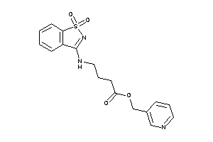 4-[(1,1-diketo-1,2-benzothiazol-3-yl)amino]butyric Acid 3-pyridylmethyl Ester