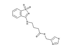 4-[(1,1-diketo-1,2-benzothiazol-3-yl)amino]butyric Acid Thiazol-4-ylmethyl Ester