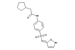 2-cyclopentyl-N-[4-(3-isoxazolin-5-ylideneamino)sulfonylphenyl]acetamide