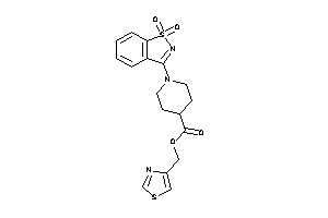 1-(1,1-diketo-1,2-benzothiazol-3-yl)isonipecot Thiazol-4-ylmethyl Ester