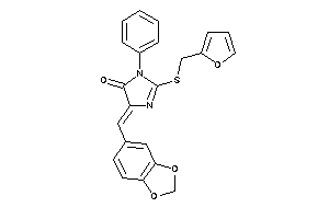 2-(2-furfurylthio)-3-phenyl-5-piperonylidene-2-imidazolin-4-one