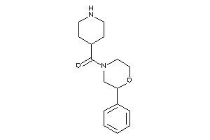 (2-phenylmorpholino)-(4-piperidyl)methanone