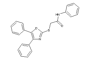 2-[(4,5-diphenyloxazol-2-yl)thio]-N-phenyl-acetamide