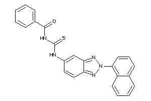 Image of N-[[2-(1-naphthyl)benzotriazol-5-yl]thiocarbamoyl]benzamide