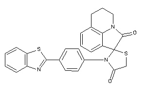 3'-[4-(1,3-benzothiazol-2-yl)phenyl]spiro[BLAH-2,2'-thiazolidine]-4'-quinone