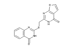 2-[[(4-keto-3H-quinazolin-2-yl)thio]methyl]-3H-furo[2,3-d]pyrimidin-4-one