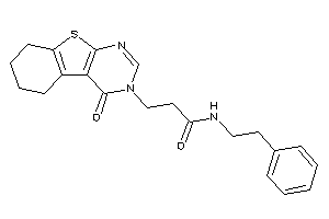 3-(4-keto-5,6,7,8-tetrahydrobenzothiopheno[2,3-d]pyrimidin-3-yl)-N-phenethyl-propionamide