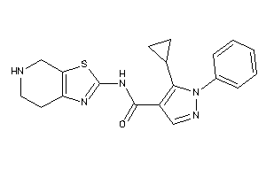 5-cyclopropyl-1-phenyl-N-(4,5,6,7-tetrahydrothiazolo[5,4-c]pyridin-2-yl)pyrazole-4-carboxamide