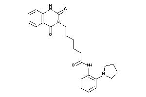 6-(4-keto-2-thioxo-1H-quinazolin-3-yl)-N-(2-pyrrolidinophenyl)hexanamide